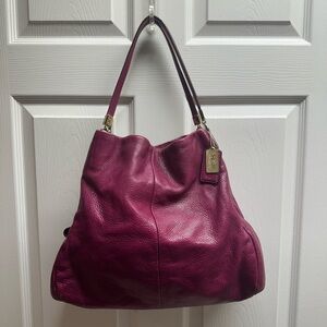 Coach Women's Rich Purple Shoulder Bag
